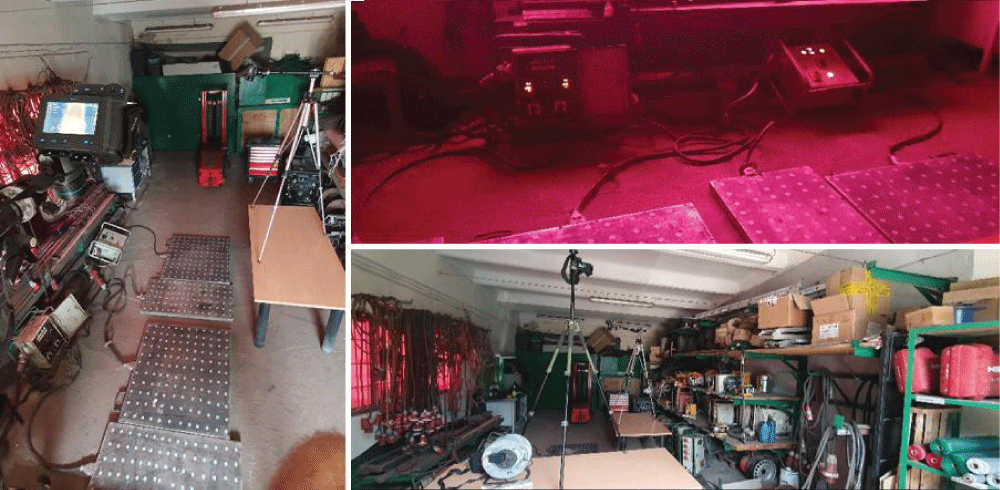 Heating plates tested under industrial conditions.
